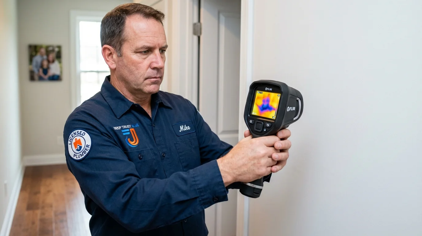 Thermal imaging leak detection by Johns Plumbing LLC in Winder